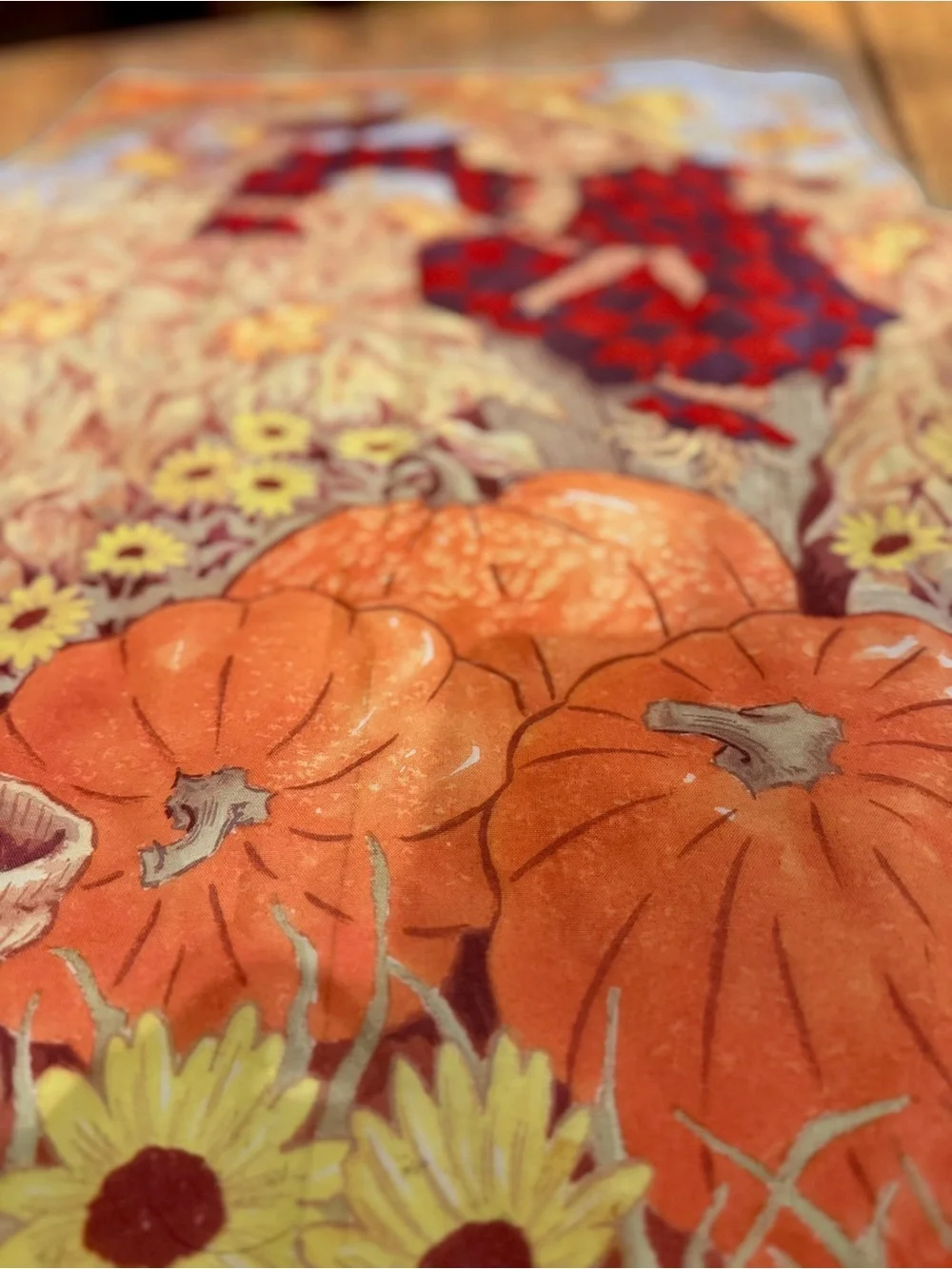 Fall Welcome Flag Set of 2 Sunflower Pumpkin Scarecrow Garden House